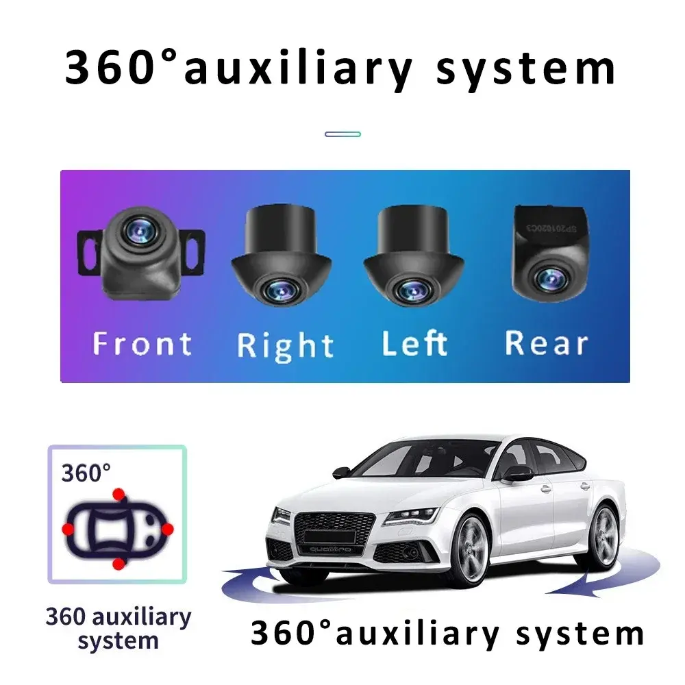 360 Panoramic 1080P/720P HD Reverse Camera with 3D Surround Night View & GPS for Android Car Radio Plug and Play - Image 3