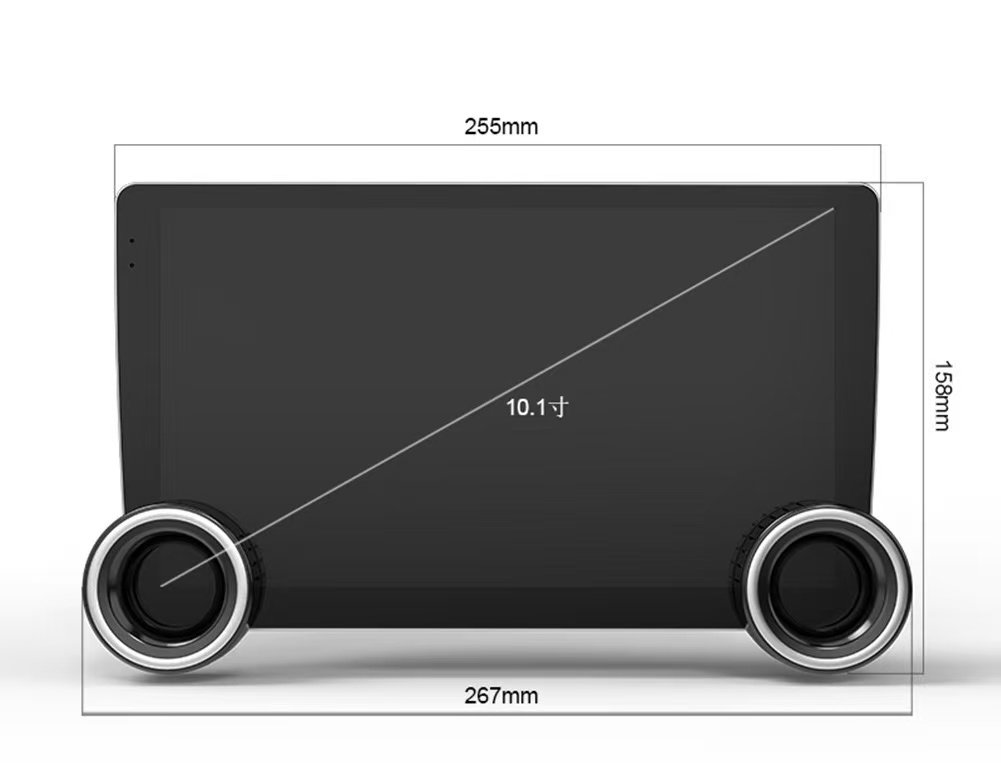 Dual Knob 2 Din 10.1 Inch Android Car Radios with GPS Navigation Quad-Core RAM2GB ROM32GB CarPlay Android Stereo Auto Carplay Screen Car Player - Image 2