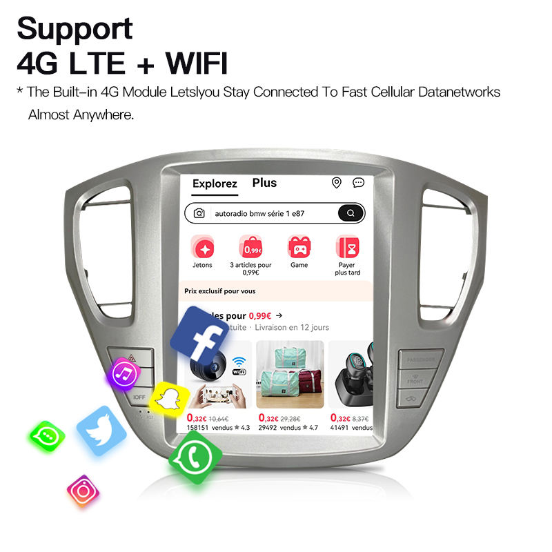 12.1inch Hot Sale Car Video Android GPS Navigation for Toyota Highlander 2001-2007 Car Multimedia Radio Car DVD Player - Image 10