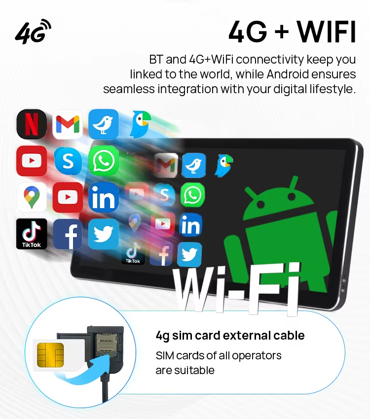 Universal 12.3 Inch Android 12 for Universal Car Radio Multimedia Player GPS Navigation Car Audio Stereo - Image 8