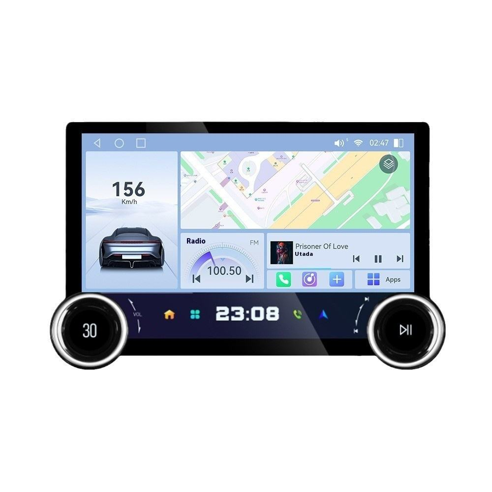 Dual Knob 2 Din 9 Inch Android Car Radios with GPS Navigation Octa-Core RAM2GB ROM32GB CarPlay Android Stereo Auto Carplay Screen Car Player