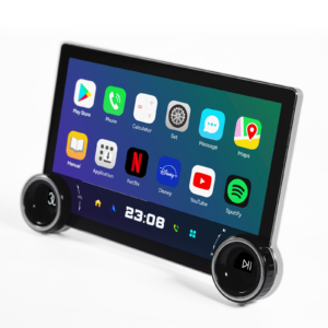 Dual Knob 2 Din 10.1 Inch Android Car Radios with GPS Navigation Quad-Core RAM2GB ROM32GB CarPlay Android Stereo Auto Carplay Screen Car Player