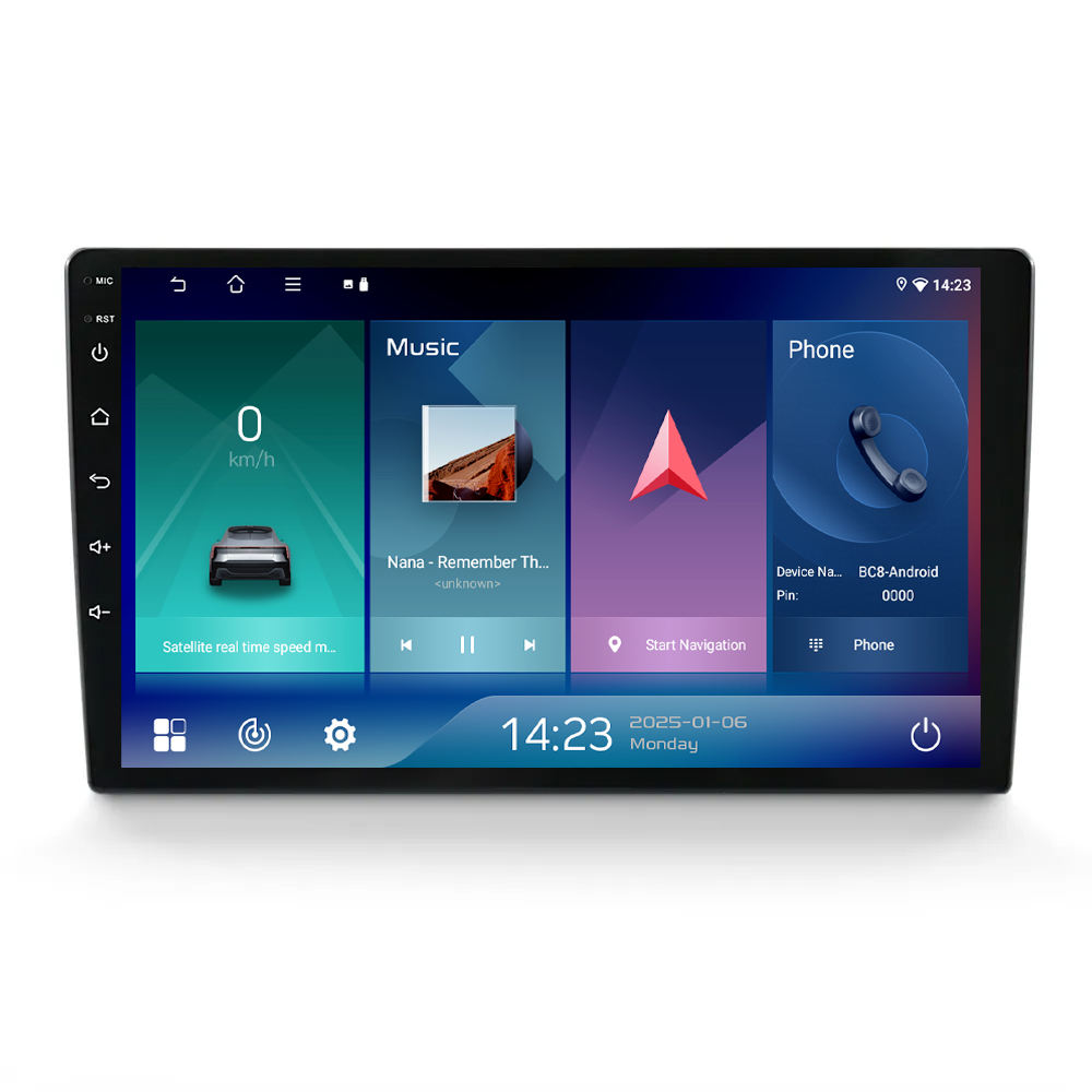 Universal 2 Din 9 Inch Android Car Radios with GPS Navigation Quad-Core RAM2GB ROM32GB CarPlay Android Stereo Auto Carplay Screen Car Player